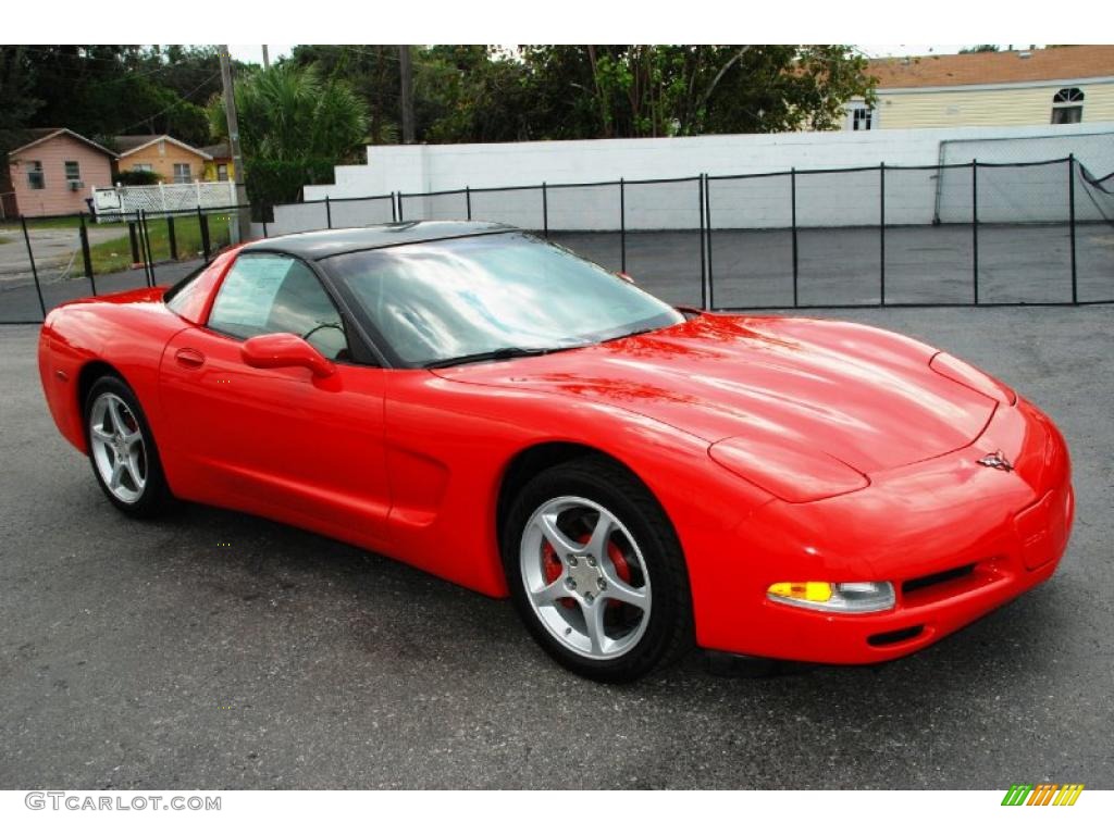 2000 Corvette Coupe - Torch Red / Black photo #1