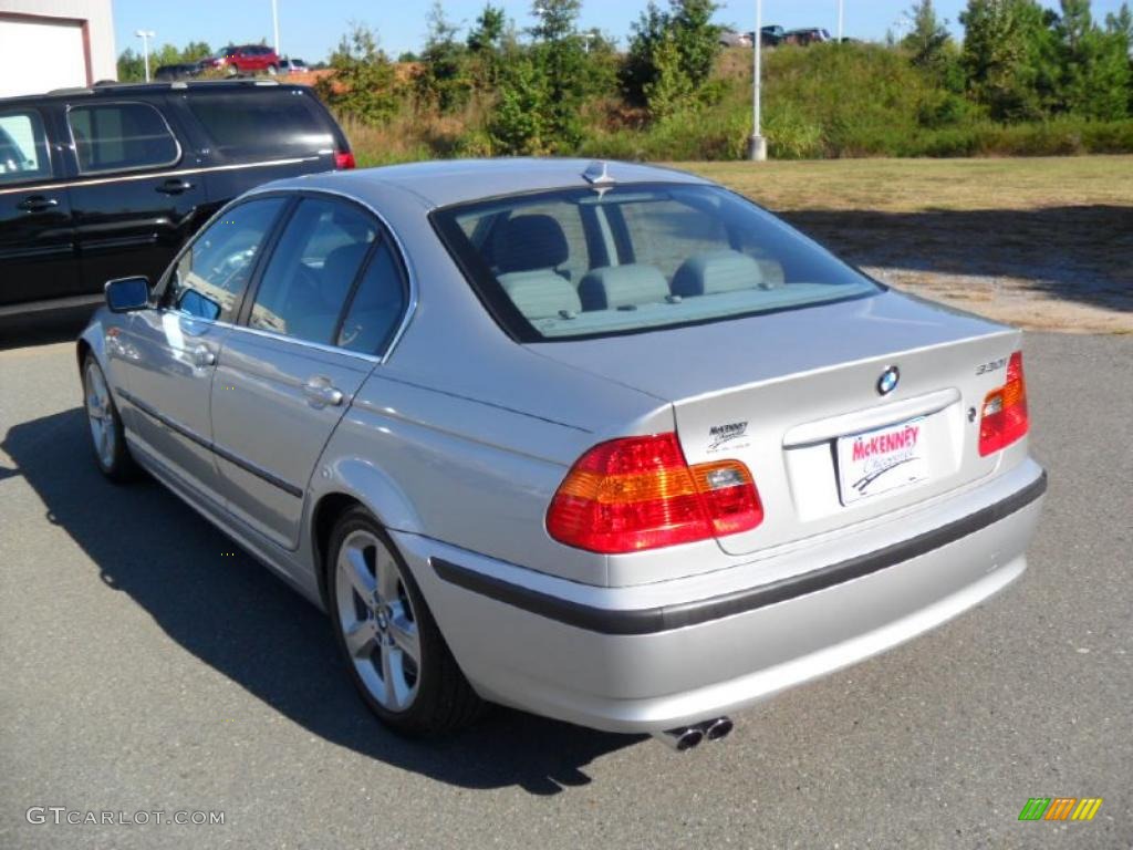 2005 3 Series 330i Sedan - Titanium Silver Metallic / Grey photo #2