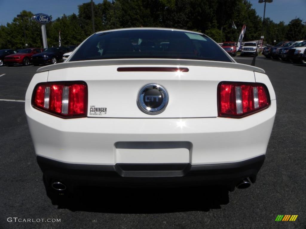 2011 Mustang GT Coupe - Performance White / Charcoal Black photo #4