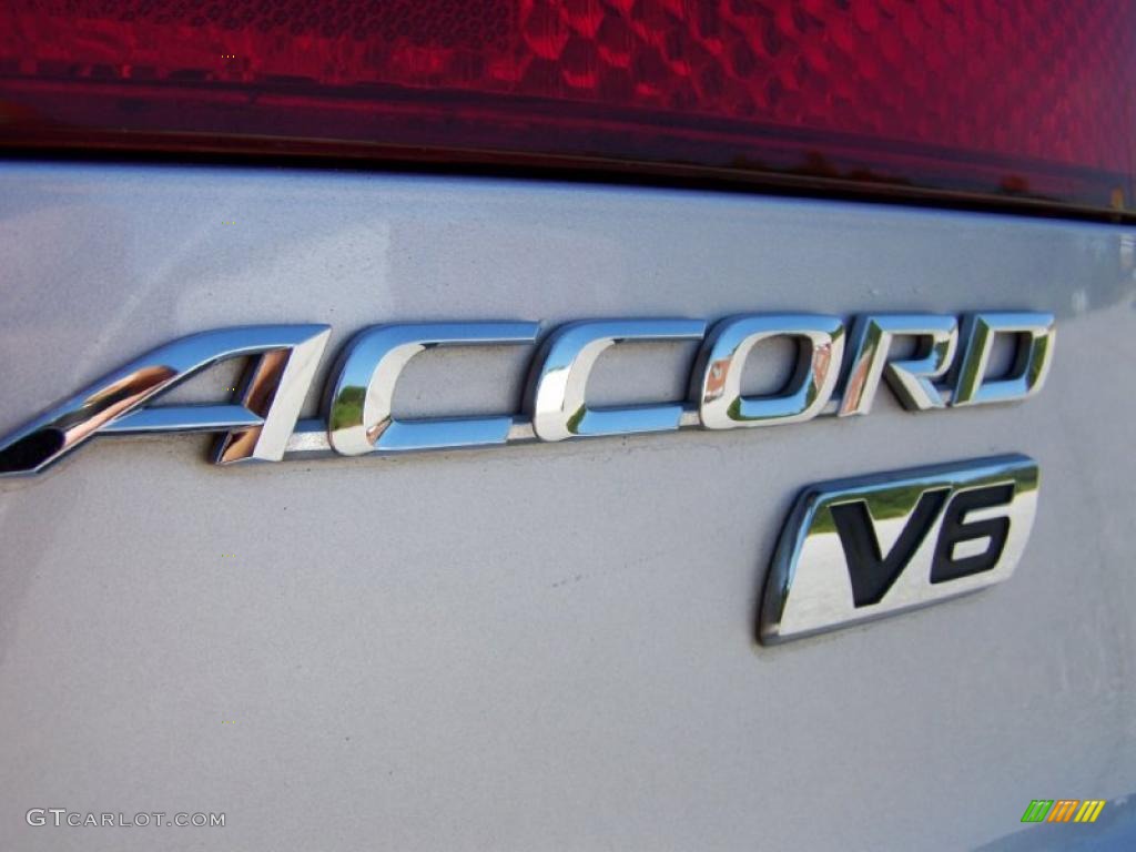 2005 Accord EX V6 Coupe - Satin Silver Metallic / Black photo #17
