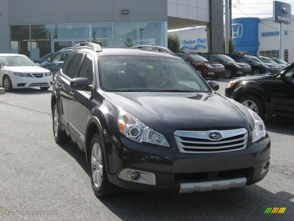 2010 Outback 3.6R Limited Wagon - Graphite Gray Metallic / Off Black photo #40