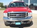 2003 Red Clearcoat Ford F250 Super Duty Lariat SuperCab 4x4  photo #2