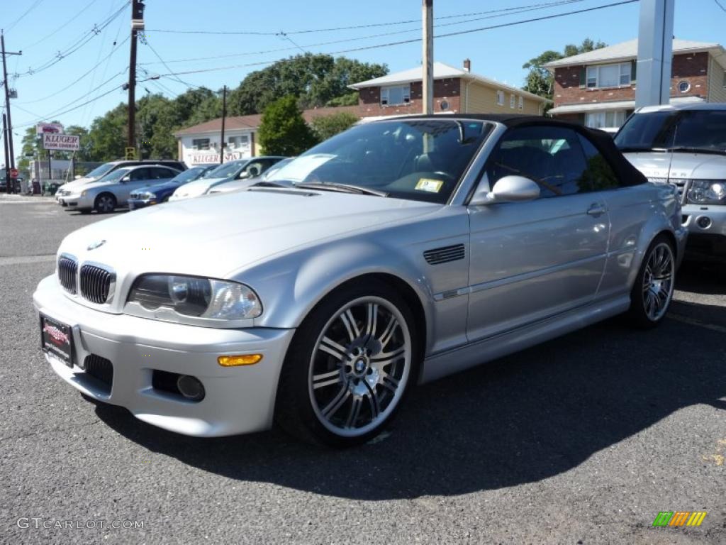 2002 M3 Convertible - Titanium Silver Metallic / Black photo #1