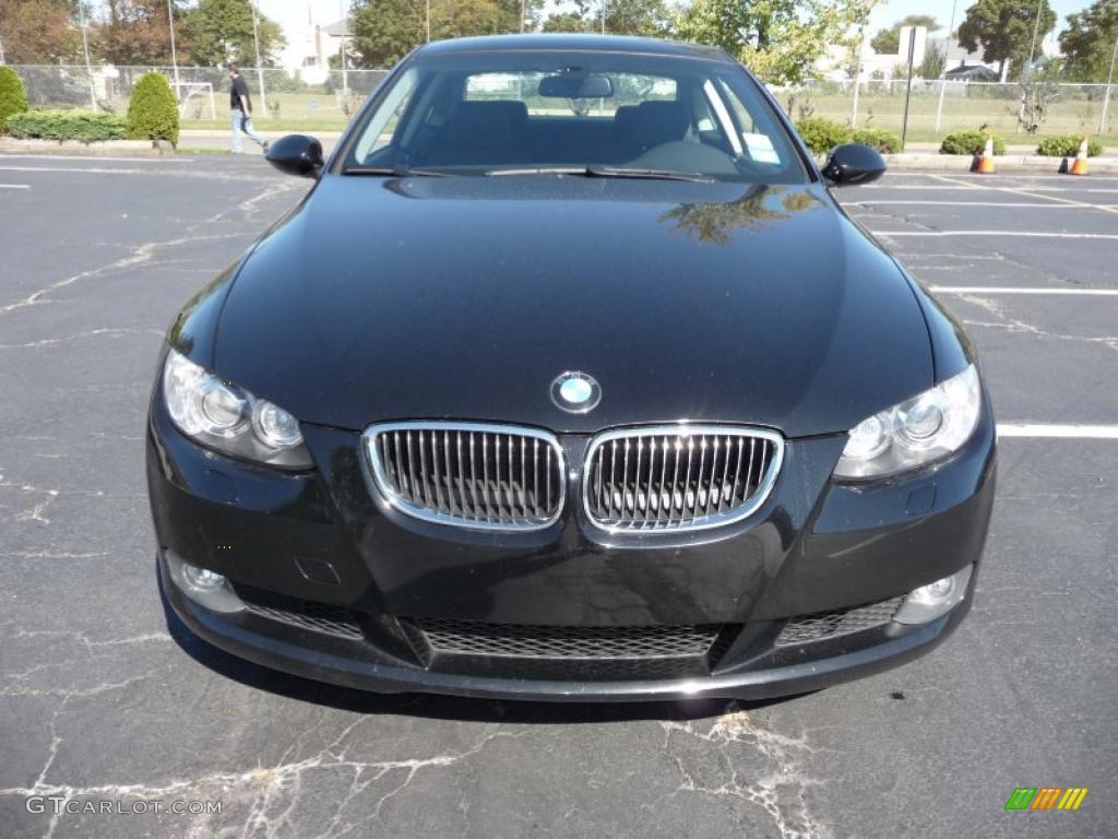 2007 3 Series 328xi Coupe - Black Sapphire Metallic / Black photo #6