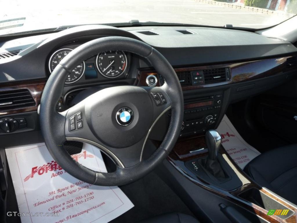 2007 3 Series 328xi Coupe - Black Sapphire Metallic / Black photo #11