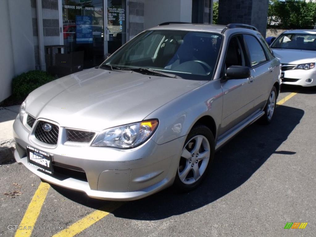 2007 Impreza 2.5i Wagon - Crystal Gray Metallic / Anthracite Black photo #1