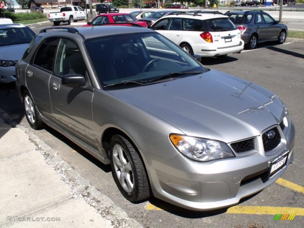 2007 Impreza 2.5i Wagon - Crystal Gray Metallic / Anthracite Black photo #11