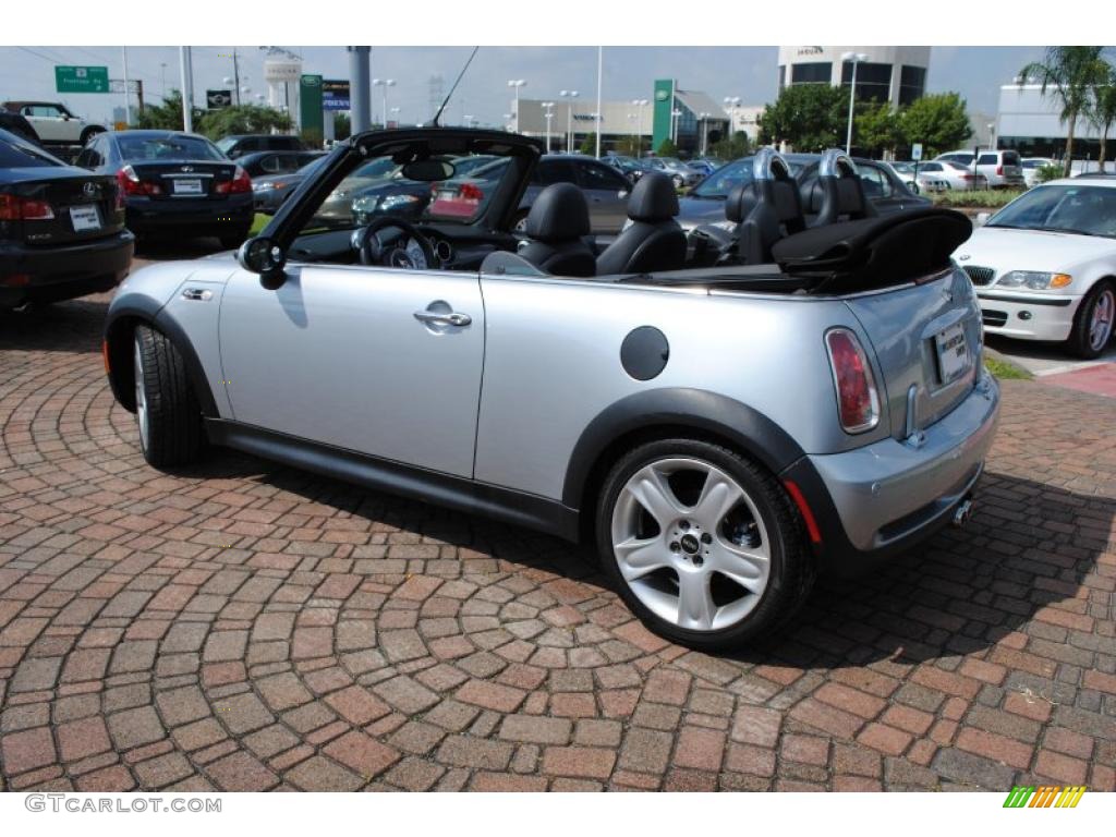 2005 Cooper S Convertible - Pure Silver Metallic / Panther Black photo #3