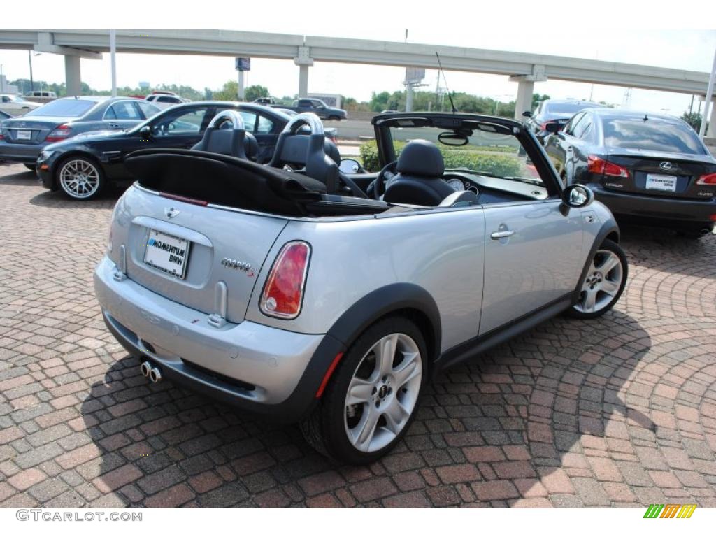 2005 Cooper S Convertible - Pure Silver Metallic / Panther Black photo #5