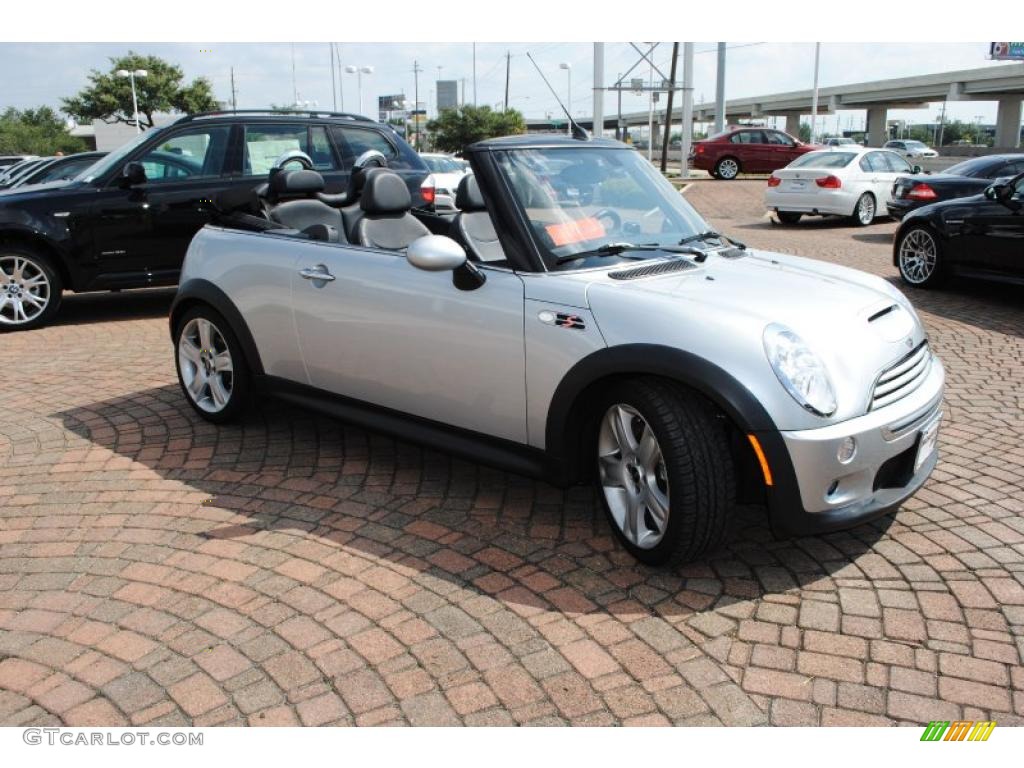 2005 Cooper S Convertible - Pure Silver Metallic / Panther Black photo #7