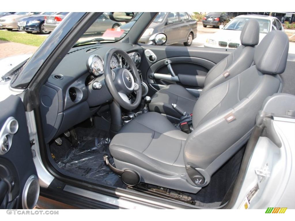 2005 Cooper S Convertible - Pure Silver Metallic / Panther Black photo #12