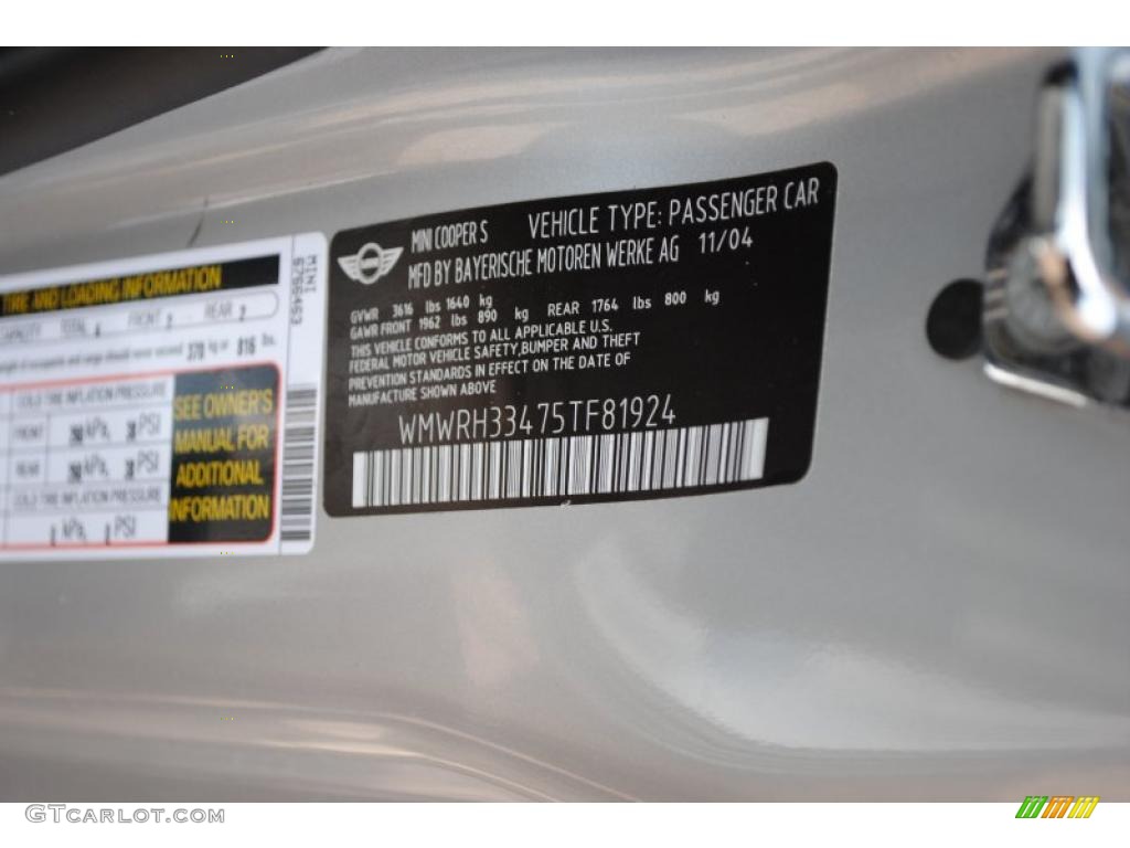 2005 Cooper S Convertible - Pure Silver Metallic / Panther Black photo #13