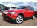 2008 Crimson Red BMW X3 3.0si  photo #1