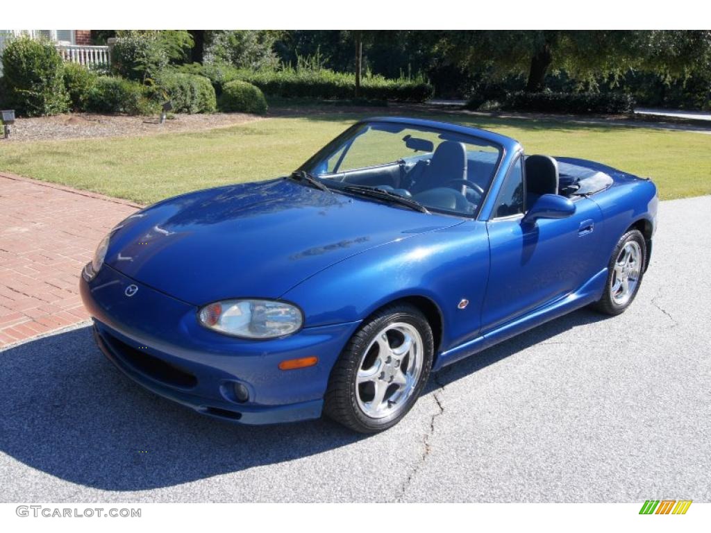 1999 MX-5 Miata 10th Anniversary Edition Roadster - Sapphire Blue Mica / Black photo #3