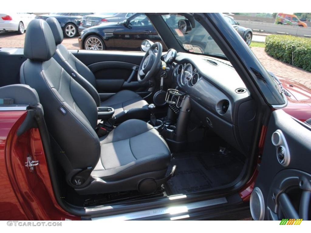 2007 Cooper Convertible - Nightfire Red Metallic / Carbon Black/Black photo #9