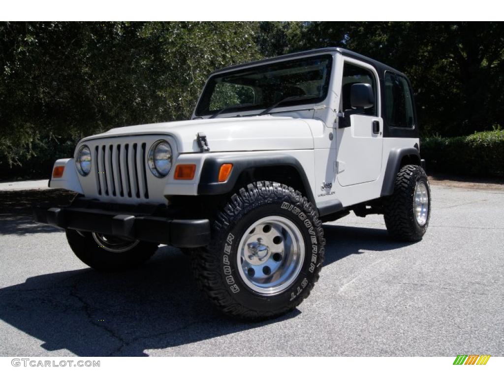2004 Wrangler Sport 4x4 - Stone White / Dark Slate Gray photo #1