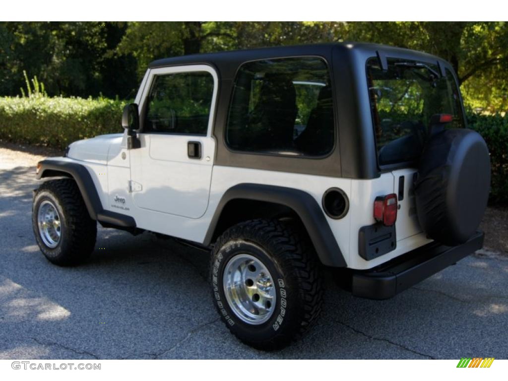 2004 Wrangler Sport 4x4 - Stone White / Dark Slate Gray photo #8