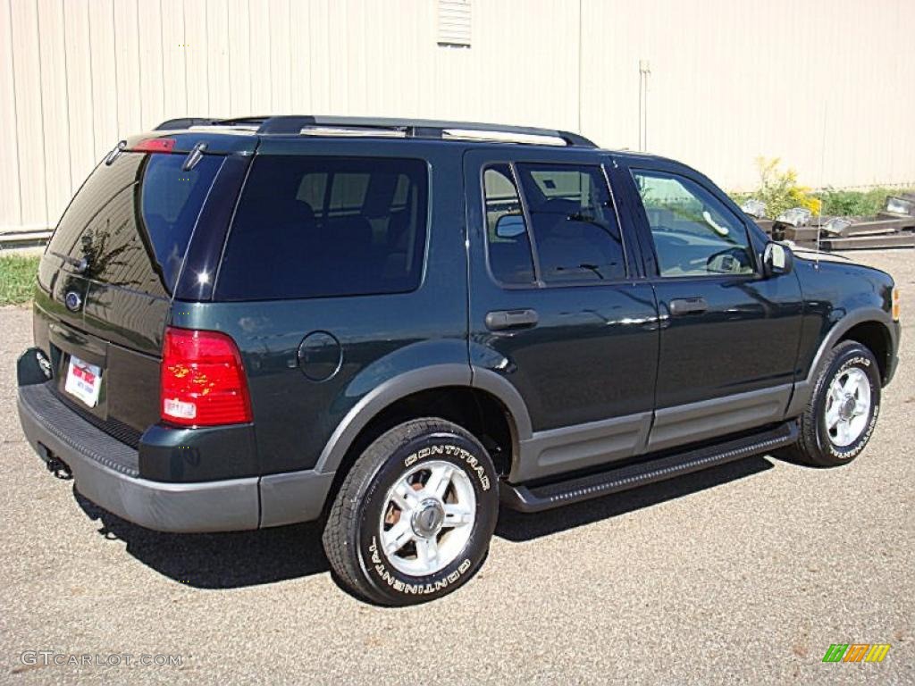 2003 Explorer XLT 4x4 - Aspen Green Metallic / Medium Parchment Beige photo #5
