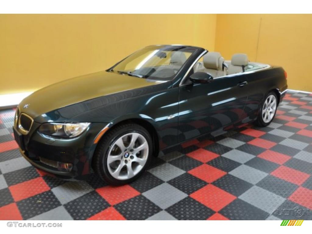 2007 3 Series 335i Convertible - Deep Green Metallic / Cream Beige photo #7
