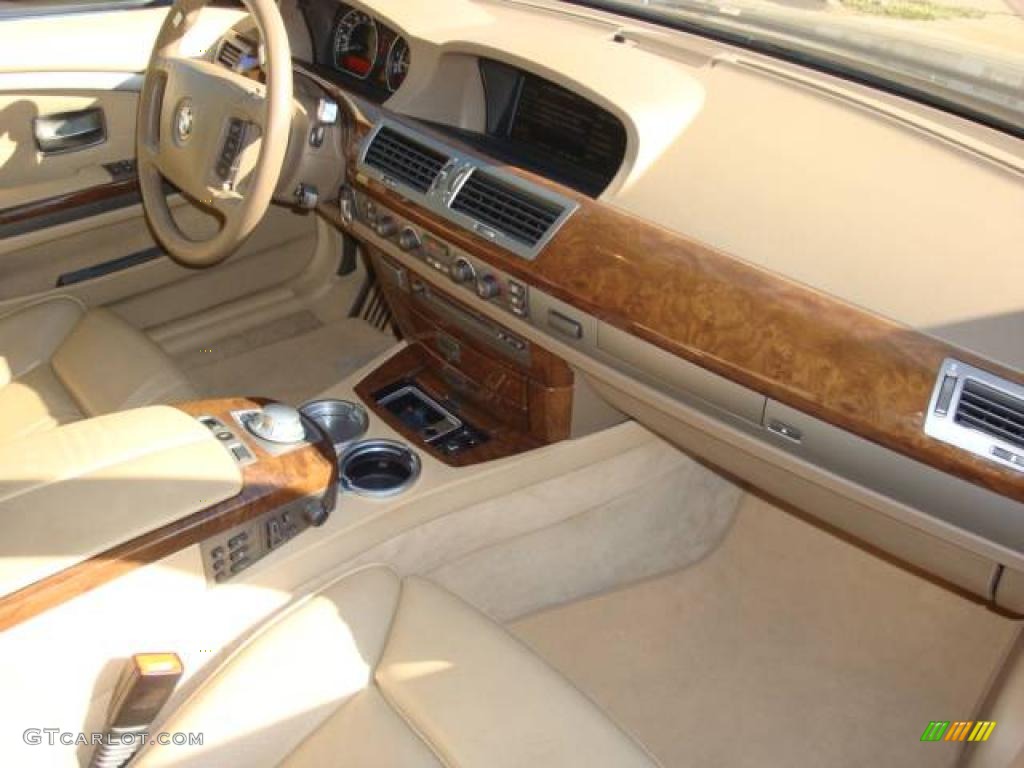 2003 7 Series 745Li Sedan - Jet Black / Dark Beige/Beige III photo #12
