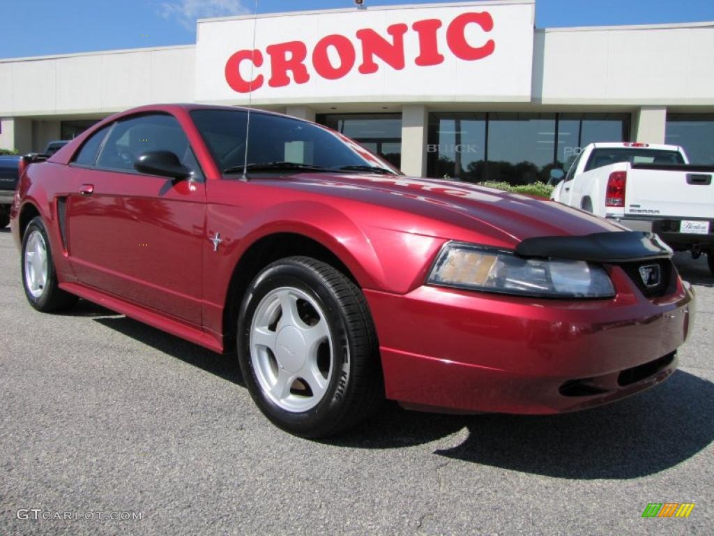 2003 Mustang V6 Coupe - Redfire Metallic / Dark Charcoal photo #1