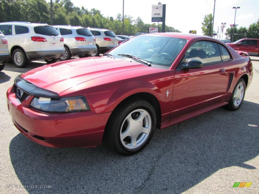 2003 Mustang V6 Coupe - Redfire Metallic / Dark Charcoal photo #3