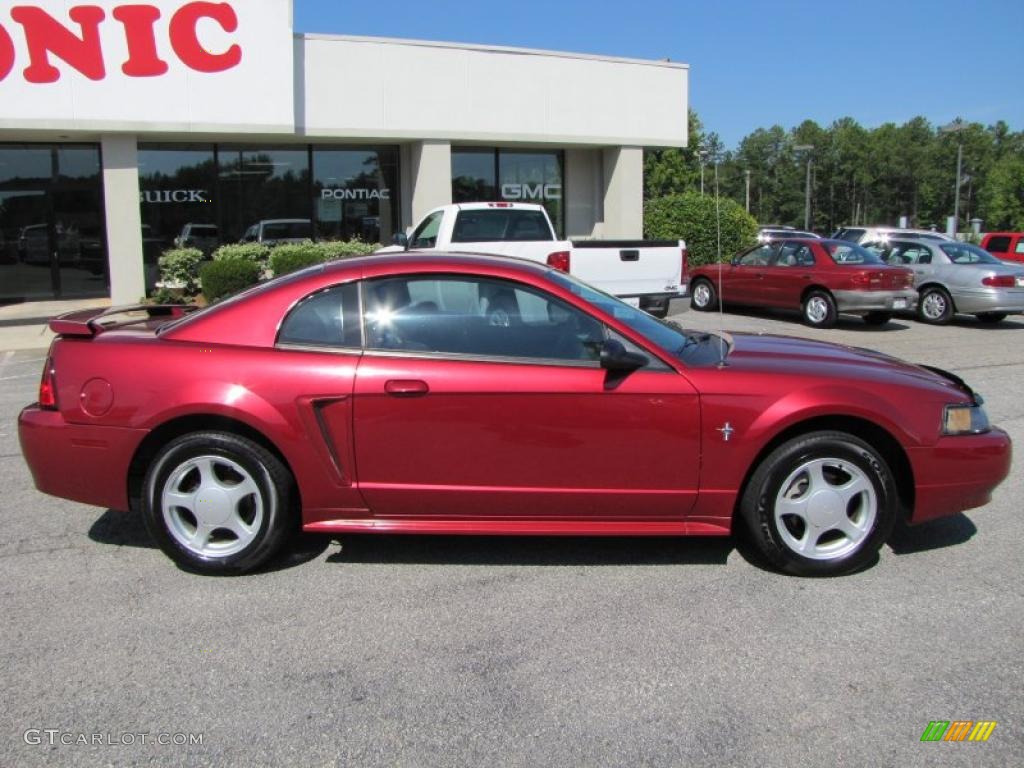 2003 Mustang V6 Coupe - Redfire Metallic / Dark Charcoal photo #8