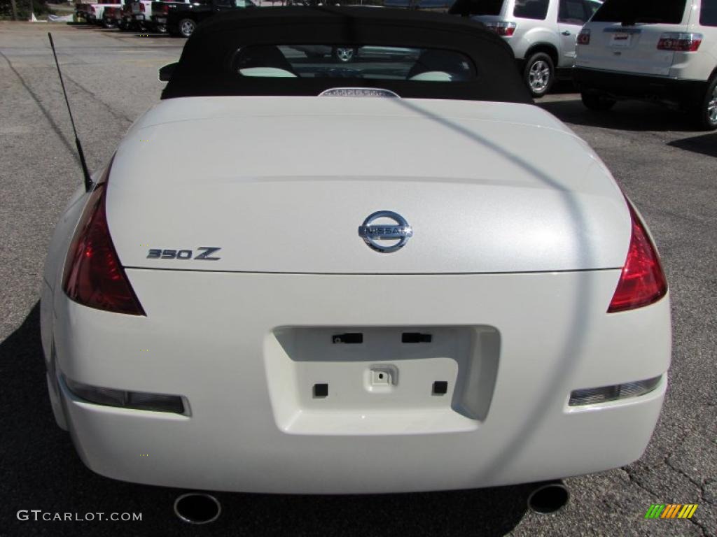 2004 350Z Touring Roadster - Pikes Peak White Pearl / Frost photo #5