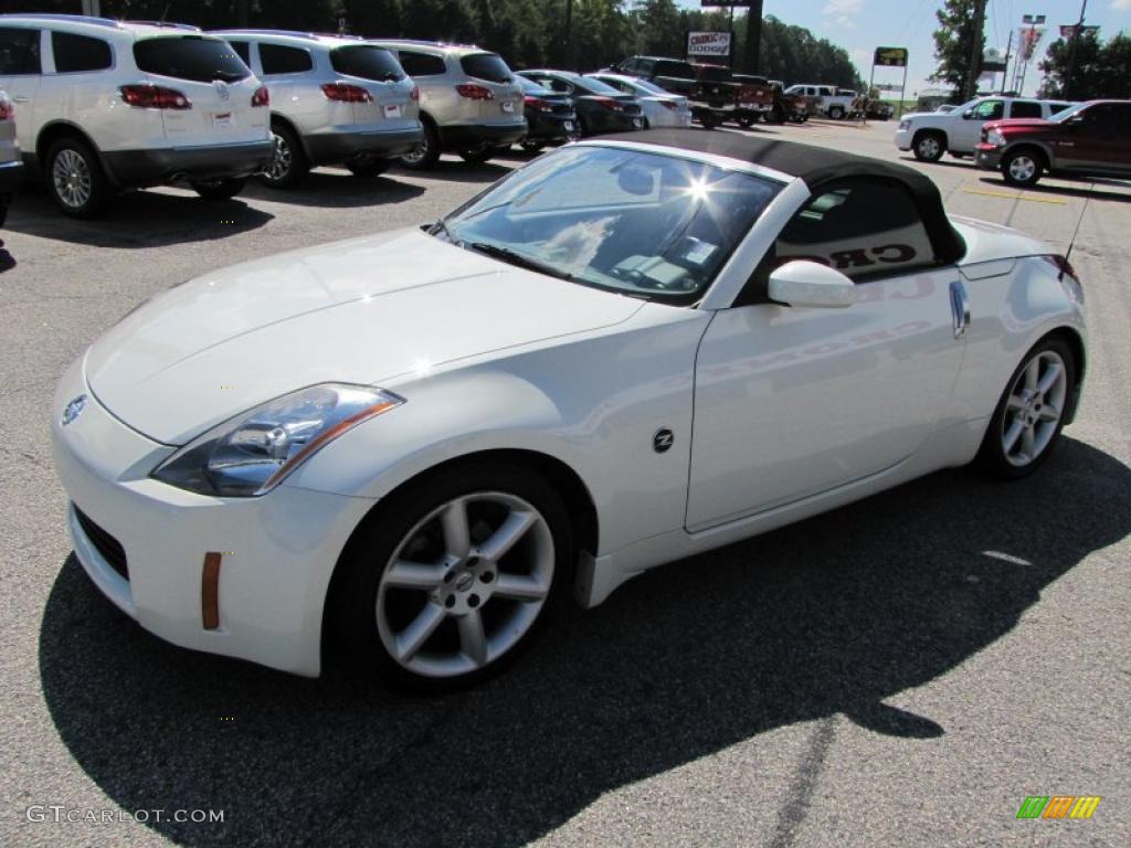 2004 350Z Touring Roadster - Pikes Peak White Pearl / Frost photo #8