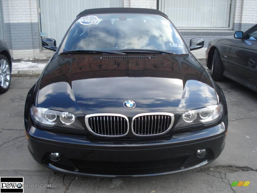 2006 3 Series 325i Convertible - Jet Black / Sand photo #1