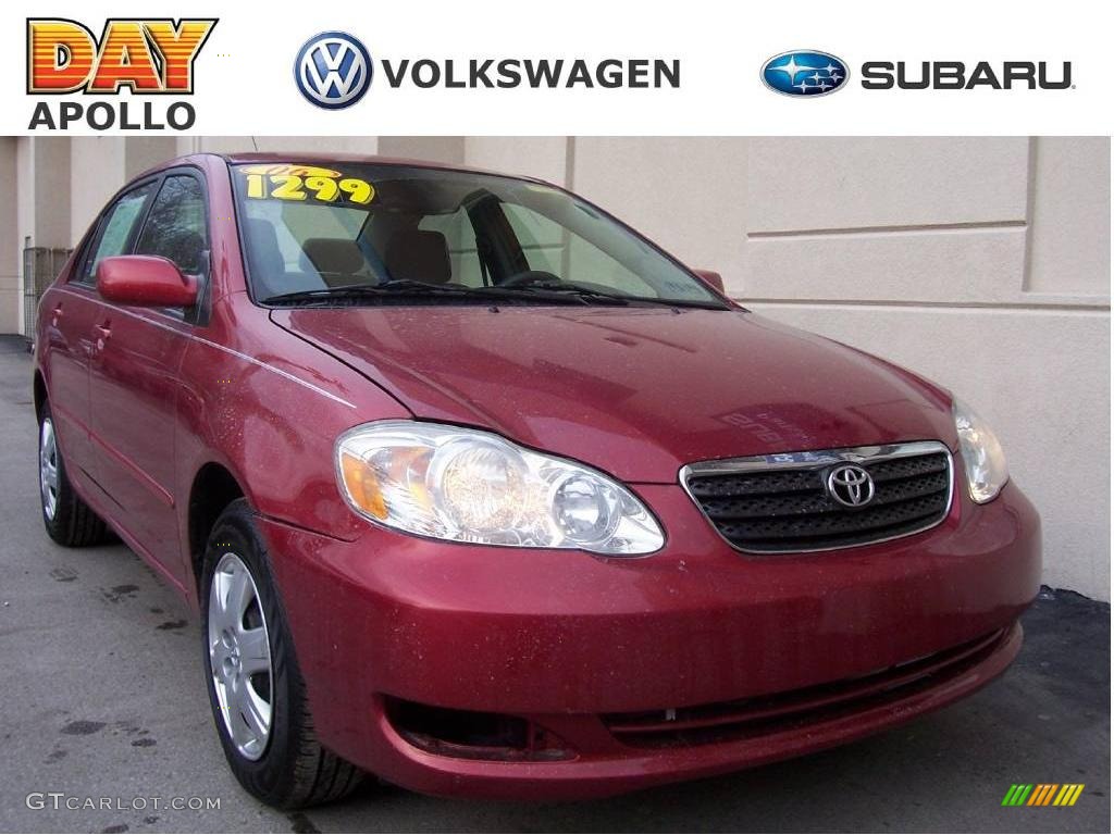 2006 Corolla LE - Impulse Red Pearl / Stone photo #1