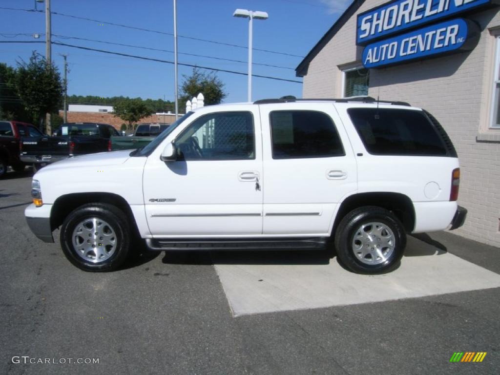 2001 Tahoe LT 4x4 - Summit White / Graphite/Medium Gray photo #2