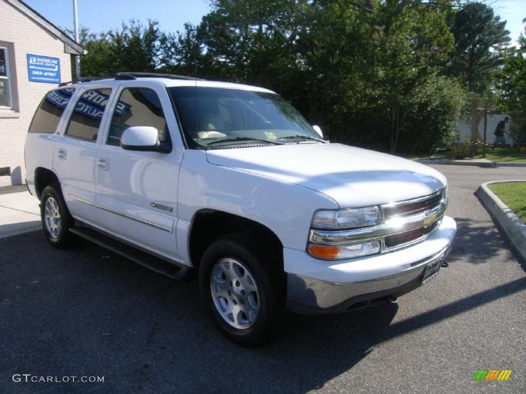 2001 Tahoe LT 4x4 - Summit White / Graphite/Medium Gray photo #7