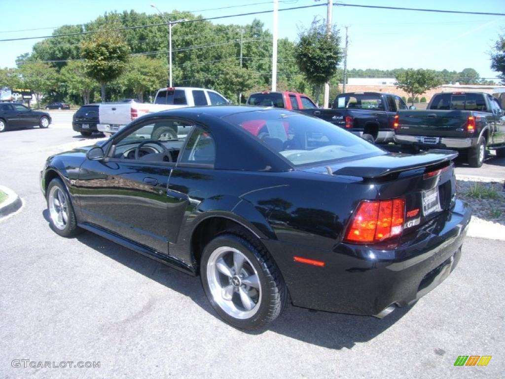 2002 Mustang GT Coupe - Black / Medium Parchment photo #3