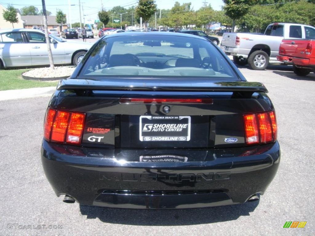 2002 Mustang GT Coupe - Black / Medium Parchment photo #4