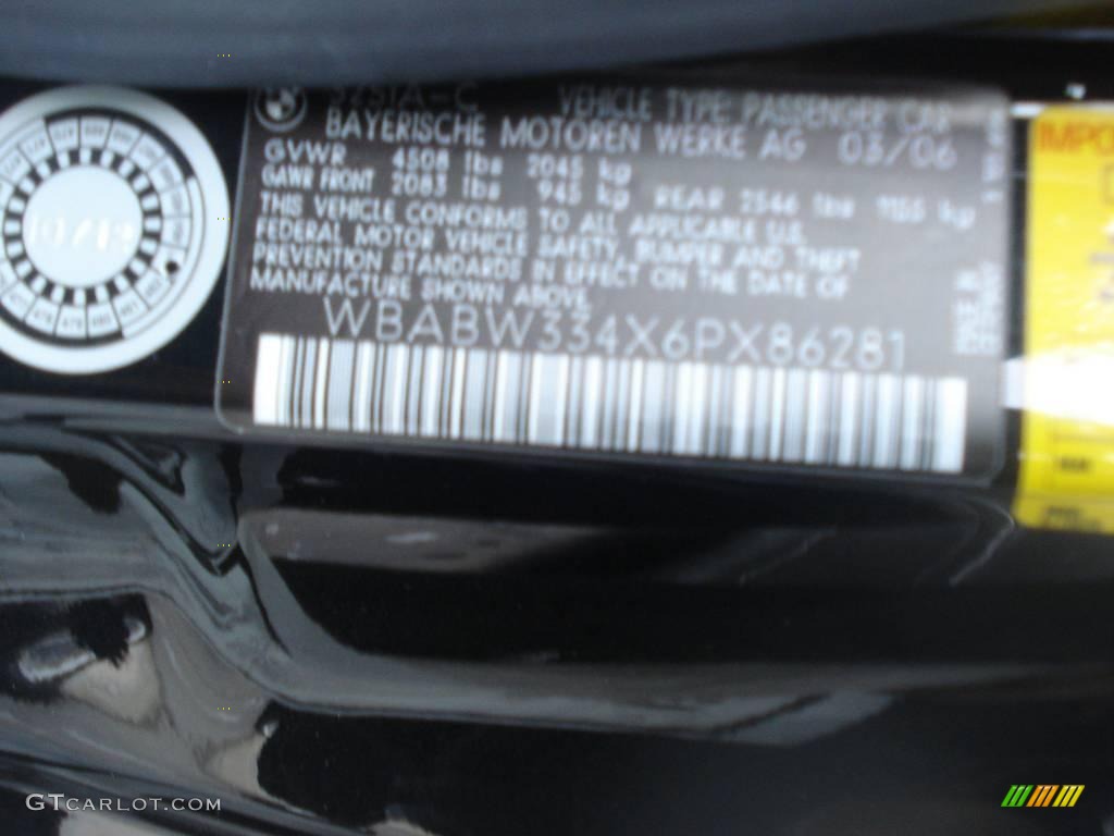 2006 3 Series 325i Convertible - Jet Black / Sand photo #46