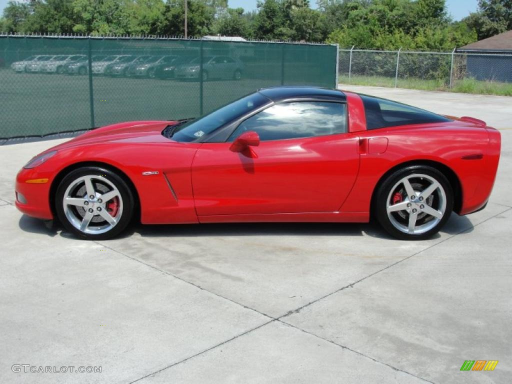 2007 Corvette Coupe - Victory Red / Ebony photo #6