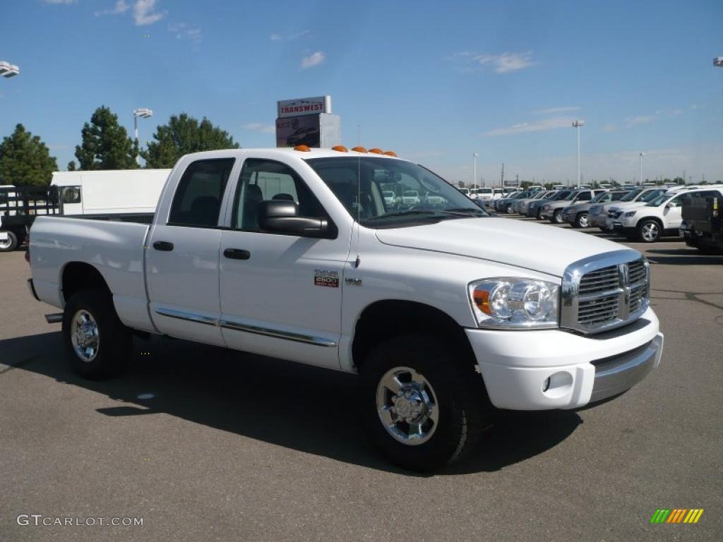 Bright White Dodge Ram 2500