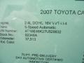 2007 Titanium Metallic Toyota Camry LE  photo #21
