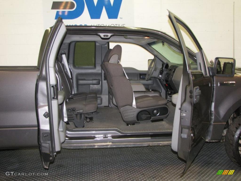 2005 F150 XLT SuperCab 4x4 - Dark Shadow Grey Metallic / Medium Flint Grey photo #14