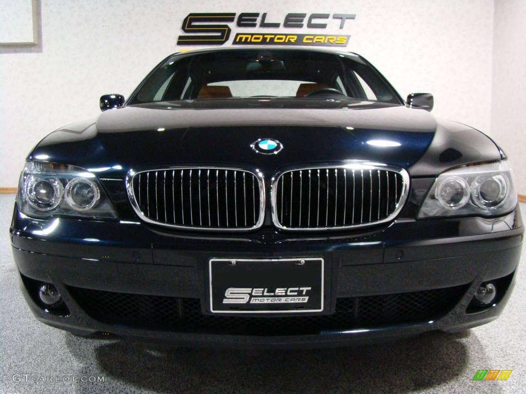 2007 7 Series 750Li Sedan - Monaco Blue Metallic / Natural Brown photo #2