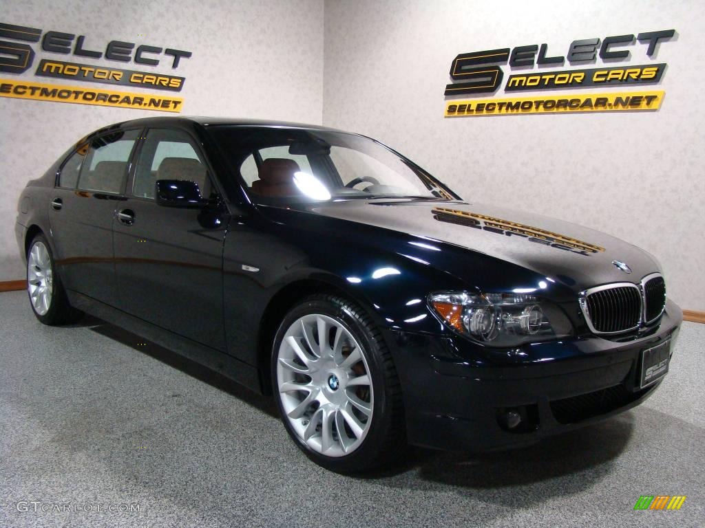 2007 7 Series 750Li Sedan - Monaco Blue Metallic / Natural Brown photo #3