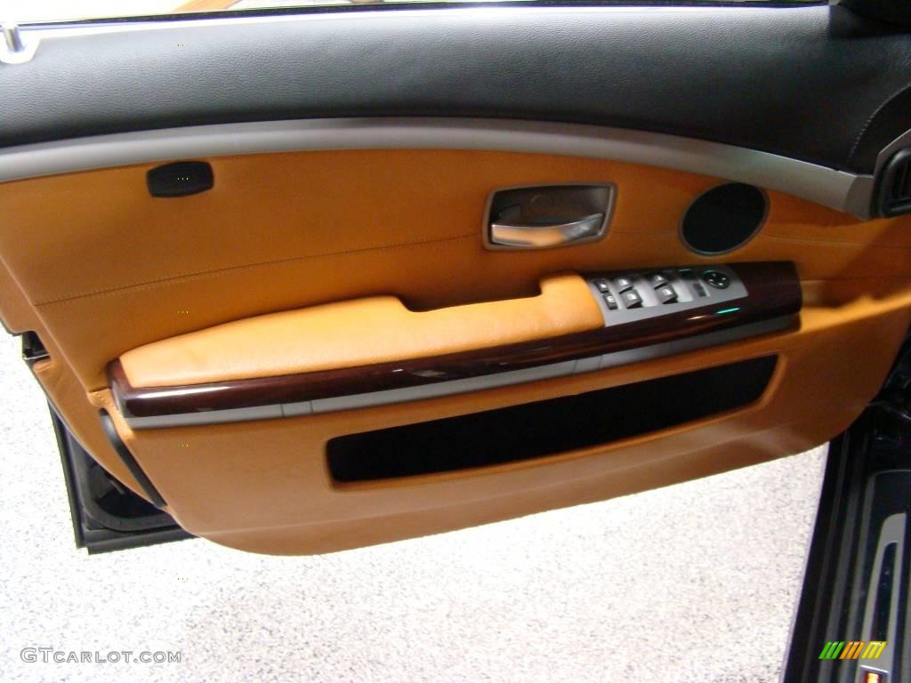 2007 7 Series 750Li Sedan - Monaco Blue Metallic / Natural Brown photo #7