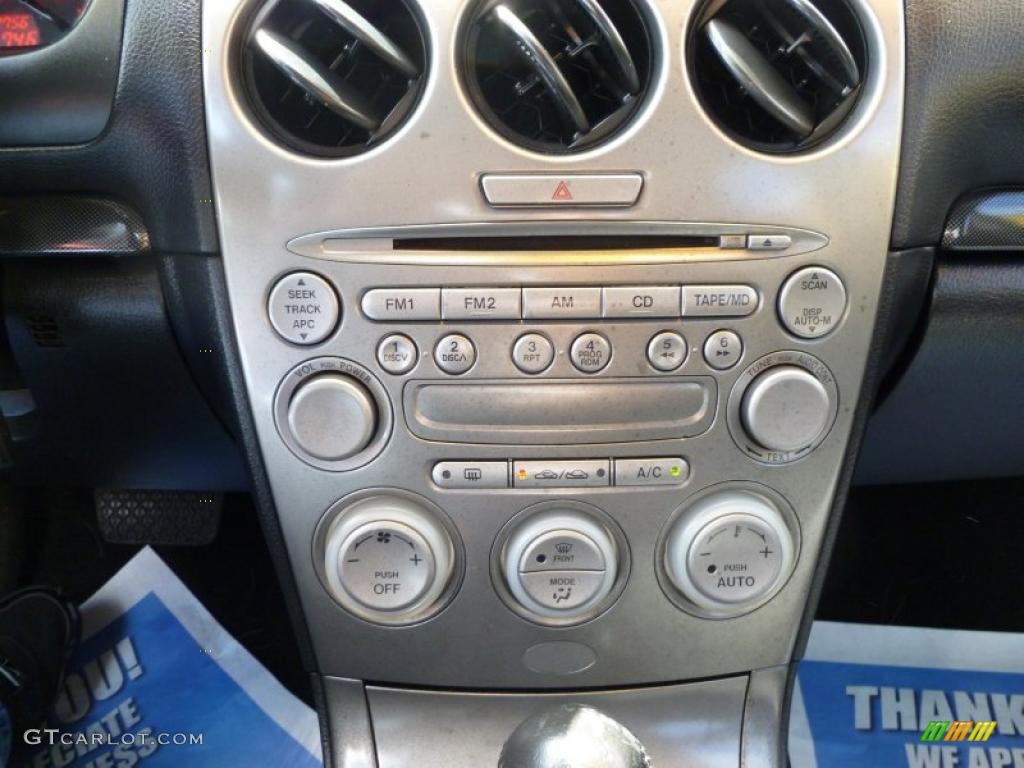 2003 MAZDA6 s Sedan - Sonic Blue Pearl / Gray photo #12