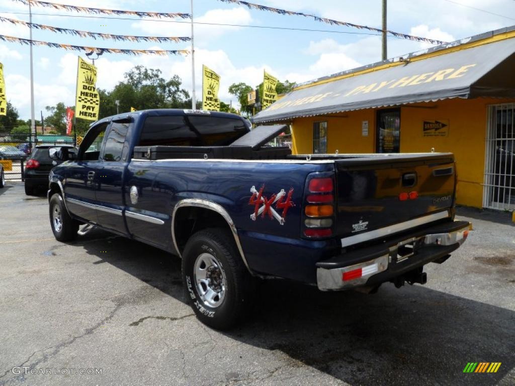 2000 Sierra 2500 SLT Extended Cab 4x4 - Indigo Blue Metallic / Graphite photo #4