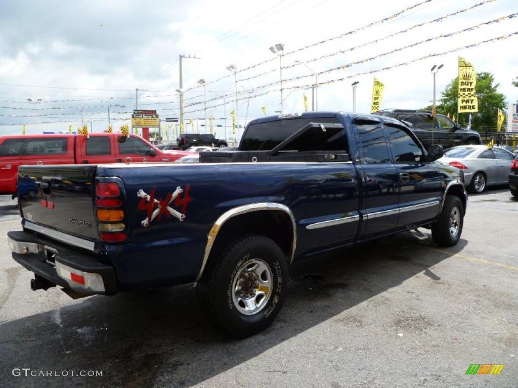 2000 Sierra 2500 SLT Extended Cab 4x4 - Indigo Blue Metallic / Graphite photo #6