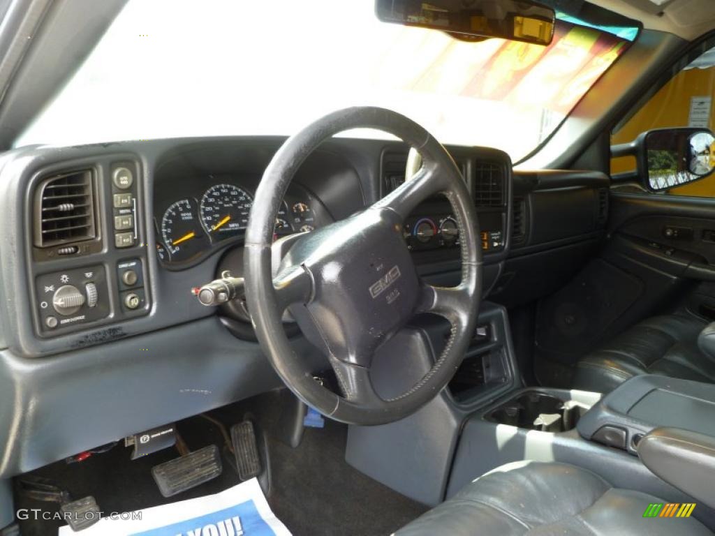 2000 Sierra 2500 SLT Extended Cab 4x4 - Indigo Blue Metallic / Graphite photo #7