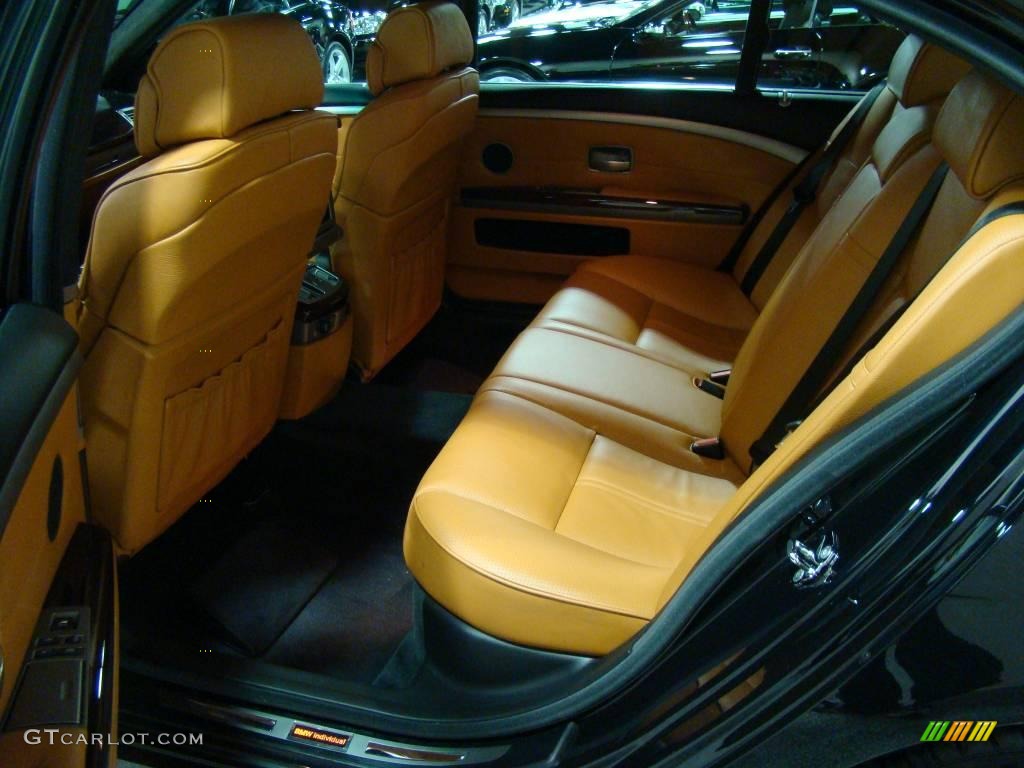 2007 7 Series 750Li Sedan - Monaco Blue Metallic / Natural Brown photo #12