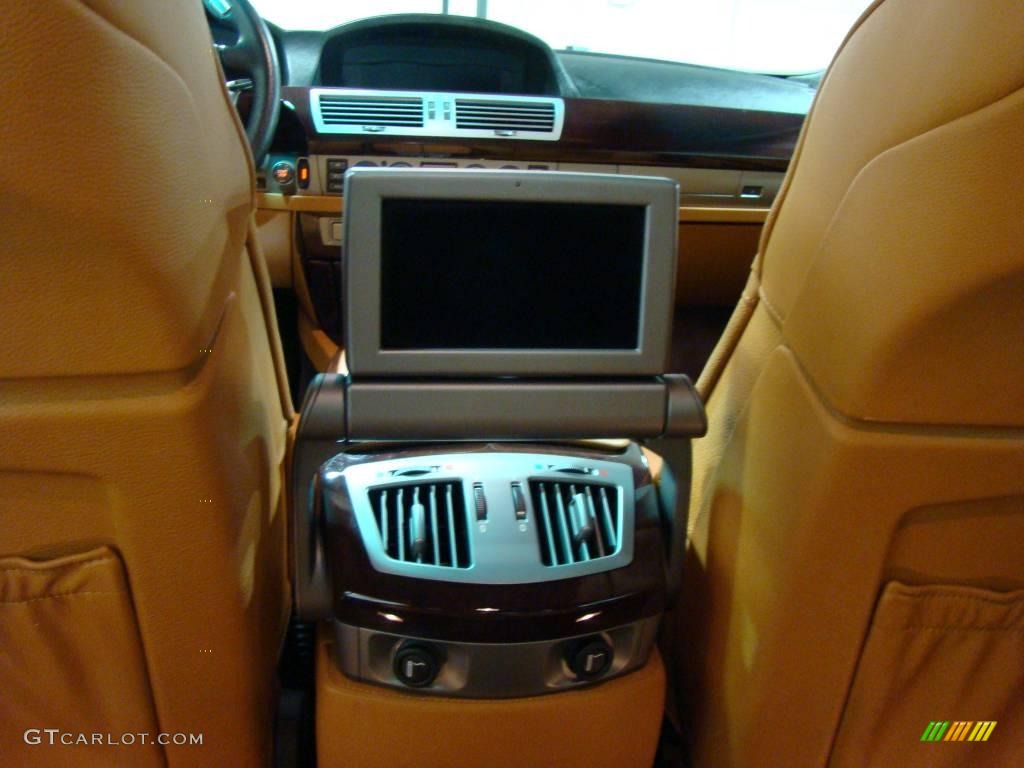 2007 7 Series 750Li Sedan - Monaco Blue Metallic / Natural Brown photo #13