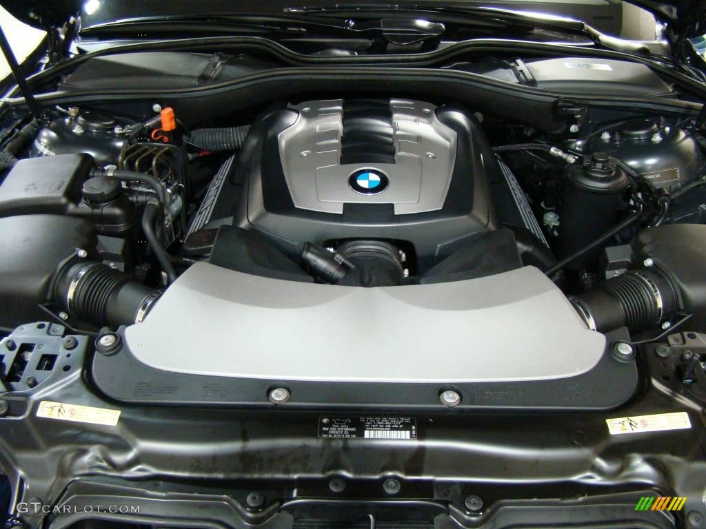2007 7 Series 750Li Sedan - Monaco Blue Metallic / Natural Brown photo #14